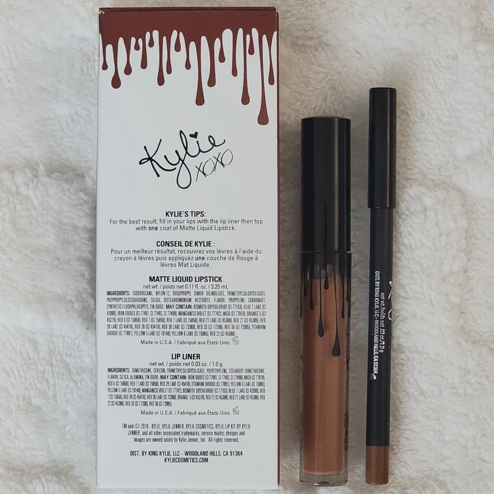 *BNIB* Kylie Cosmetics Matte Liquid Lipstick Kit in shade Brown Sugar - Picture 2 of 3